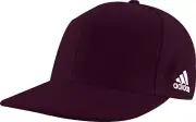 ADIDAS FLAT VISOR FLEX HAT CAP TENNIS GOLF NEW (MAROON SMALL/MEDIUM)