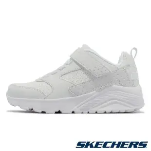 Skechers 童鞋 Uno Lite Donex 中童 白 全白 皮革 魔鬼氈 記憶鞋墊 運動鞋 小朋友 403671LWHT