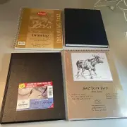 Lot 4 Sketch Drawing Paper Pad Notebooks Canson (2) Utrecht PRP New Great Value