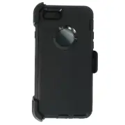 Black For Apple iPhone 6s Plus Shockproof Defender Case w/ Belt Clip & Screen