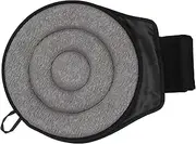 BELLIFFY 1pc Wearproof Rotating Cushion for Car and Home Reusable Swivel Chair Pad for Elderly and Pregnant Women Dual Ring Design Grey