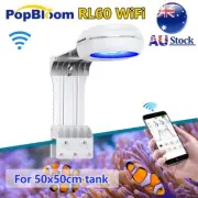 PopBloom WiFi Led Aquarium Light 60W for Marine Reef Coral Saltwater Fish Tank