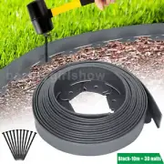Flexible Garden Border Grass Flower Lawn Path Edging With Plastic Strong Pegs