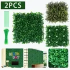 2pcs 25cm Artificial Plant Grass Wall Panels For Greening Decoration Fence