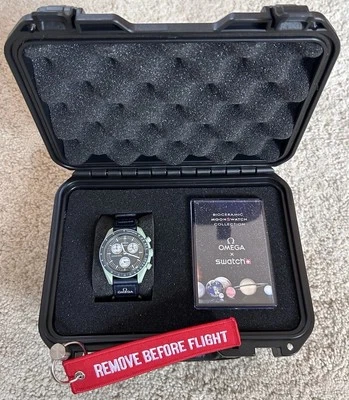 Omega Swatch Moon Swatch Collectors Storage Case Box. Mission Complete