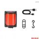 [新品到貨]USB充電自行車警示紅燈防水自行車尾燈高亮度自行車後燈安全夜間騎行配件[26]