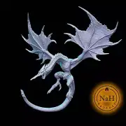 Saphira Bluescale | Cerulean Dragon | Drake miniature for Tabletop games like D&