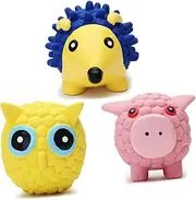 VILLFUL Latex Chew for Pets Molar Toy for Cats and Dogs Educational Bite Owl Design Material Engaging Chewing Fun for Puppies and Kittens