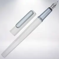 在飛比找Yahoo!奇摩拍賣優惠-新版! 台灣 SKB 文明鋼筆 書法尖鋼筆: 冰滴藍