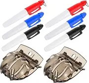 1Set Golf Ball Alignment Tool with Marker Pens and Spring Clips Reusable Liner for Precise Targeting and Improved Accuracy The Course