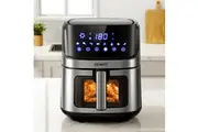 Devanti Air Fryer 6.5L LCD Fryers Clear Window