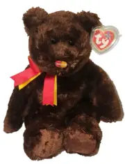Ty Beanie Buddy - MC MASTERCARD Bear w/ Brown Nose (14 Inch) MWMTs Medium Plush