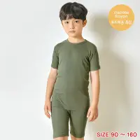 在飛比找蝦皮商城優惠-【UNIFRIEND】 韓國童裝 兒童睡衣 素色五分袖套裝 