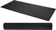 Fitvids Unisex Adult 3 x 6.5-Feet, PVC BalanceFrom Treadmill Mat for Exercise Bike with High Density, 91 x 200 cm, Black, 3 x 6.5 Feet