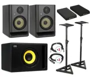 KRK ROKIT 5 G5 5 inch Powered Studio Monitor - Studio Bundle
