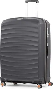 [ROCK] Sunwave 79cm Large Expander Hardsided Luggage - Charcoal