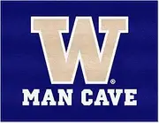 FANMATS 17330 Washington Huskies Man Cave All-Star Rug - 34 in. x 42.5 in.