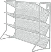 Spice Rack Organizer 4 Tier Free Standing Metal Counter Spice Rack Organiser Hold 24 Bottles for Kitchen Countertop Cupboard Pantry, Silver