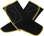 HEALEEP 1 Pair Welding Foot Protection Work Boots for Miner Welding Boot Protector Cover Welding Boot Protective Covers Welder Shoe Covers Welder Boot Protector for Men Black Cowhide