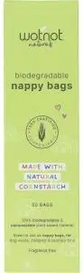 Wotnot Biodegradable Nappy Bags 100% Compostable 50pk