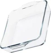 Hoement Griddle Top for Electric Stove Cheese Baking Tray Baking Dishes Microwave with Oven Pie Plates Bakeware with Handles Electric Stove Griddle Top Transparent Glass
