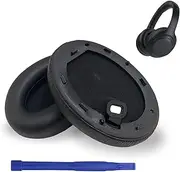 WH-1000XM4 Ear Pads Noise Isolation Memory Foam, Headphone Covers, Ear Pads Compatible with Sony WH-1000XM4 Wireless Over Ear Headphones(Black)…