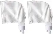 Generic 2PCS Pool Cleaner All Purpose Bag, Fits Polaris 280, 480, Easy to Open and Empty, Nylon Mesh, White