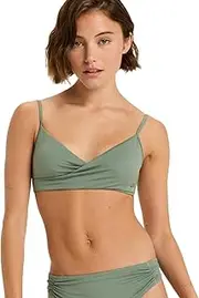 [Roxy] Women's Beach Classics Wrap Bra Bikini (Pack of 1) Agave Green