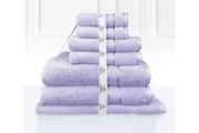 Super Plush 100% Fresh Combed Cotton Bathtowel Set 7PC Lilac