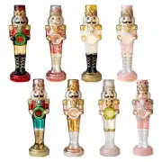 Christmas Nutcracker Figurine Glowing Table Centerpiece Festival Xmas Decor