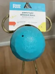 Zippy Paws Tuff Waggle Babble Ball Bounce Unique Sound NEW!!!