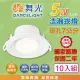 【DanceLight 舞光】10入組 5W 崁孔7公分 浩瀚LED崁燈 可調角度 白殼(白光/自然光/黃光 廣角 泛光)