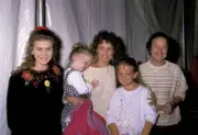 Tracey Gold & family at Hollywood Christmas Parade - Novembe - 1988 Old Photo