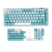 Anymob Keycap Keyboard Ice Blue 126 English keys Personality Mechanical Switch Keys Box Pack