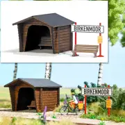 Station Kit Birkenmoor with accessories HO/OO Gauge Busch 1463