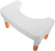 Yardwe Practical Toilet Stool for Adults Children Height-Adjustable Footstool Design for Easy Squatting in Bathroom