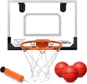Mini Basketball Hoop Ring Door Wall Mounted Backboard System Net Indoor