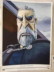 Topps Star Wars Living Set Chris Penix Art Print, Count Dooku ,#53/78