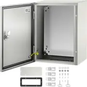 VEVOR Steel Electrical Box 16'' x 12'' x 8'' Electrical Enclosure Box, Carbon...