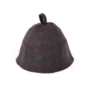 Traditional Sauna Hat Sheep's Wool Felt Sauna Finnish Sauna cap for Men gray
