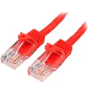 Startech 0.5m Red Cat5e / Cat 5 Snagless Ethernet Patch Cable 0.5 M 45pat50cmrd