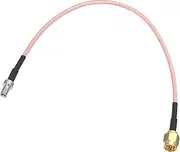 uxcell RG316 Coaxial Cables SMA Male to TS9 Male Low Loss RF Coaxial Cable 0.65FT 50 Ohm Orange 1Pcs