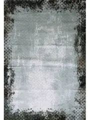 Medina Grey Black Geometric Diamond Lattice Rug