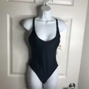 prAna Marina Women's One Piece Swimsuit UPF 50+ Black 1969291 NEW ~ Size S 34D