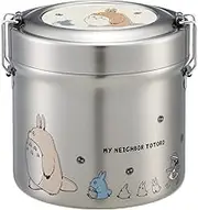 Skater STLB2DXAG-A Insulated Vacuum Stainless Steel Rice Bowl Lunch Box, DX 21.4 fl oz (640 ml), Ultra Lightweight, Antibacterial, My Neighbor Totoro, March, Studio Ghibli