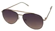 Kenneth Cole Reaction Mens Sunglass Gold Metal Aviator Blue Lens KC1406 32W