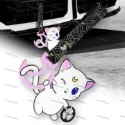 Artemis Moon Anime JDM Ring Tsurikawa Car Subway Handle Strap -BK Clouds Nylon