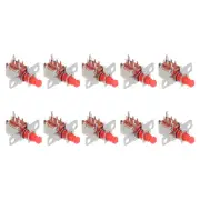 10pcs 1A 250V 6 Pin 1 Position Soldering DPST Push Button Power Switch PS-22F24
