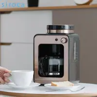 在飛比找momo購物網優惠-【Siroca】自動研磨咖啡機 SC-A1210CB(棕色)