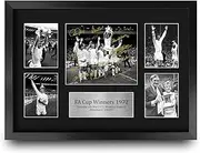 HWC Trading FR A3 Leeds United 1972 FA Cup Winners Printed Memorabilia Signed Autograph Display for Football Fans and Supporters - A3 Framed
